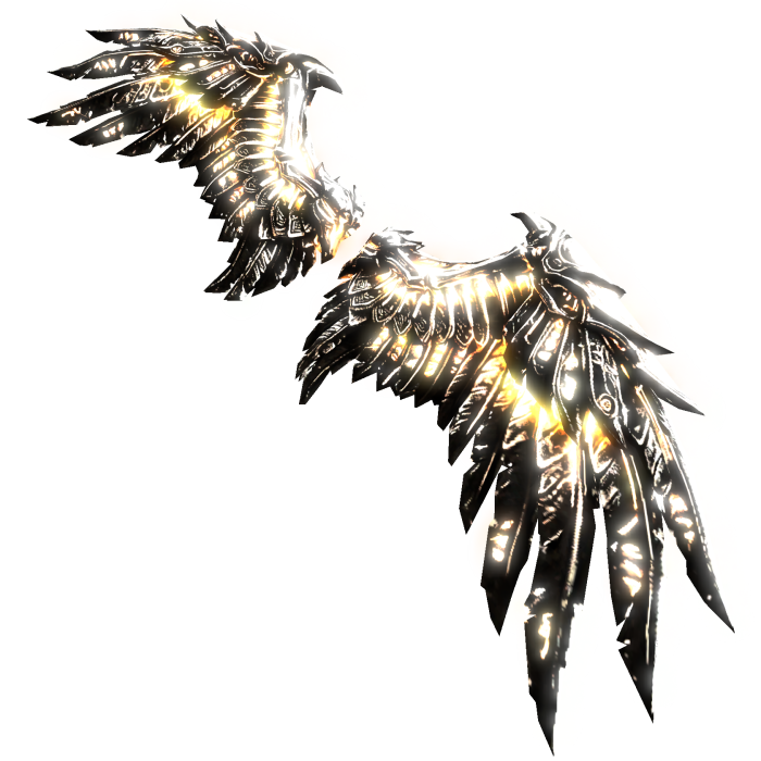 [GLOWING] Goth Runic Wings