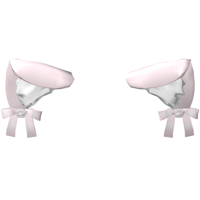 ♡ ⋮ cute cat ears with paw bows pink