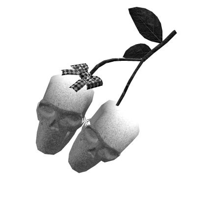 Sweet cute Gothic Vkei white Cherry Skull Hat  Roblox item