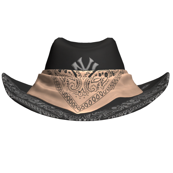 Black & Tan NYC Bandana Cowboy Hat