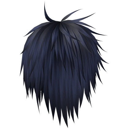 Blue spikey windy vkei emo hair Roblox item