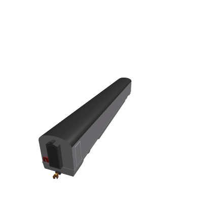 Low-Poly Streamlined Passenger Car Train Base