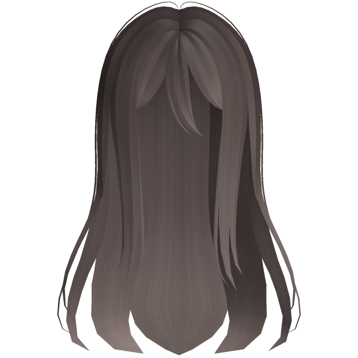 kanade long white wispy anime hair brown fade