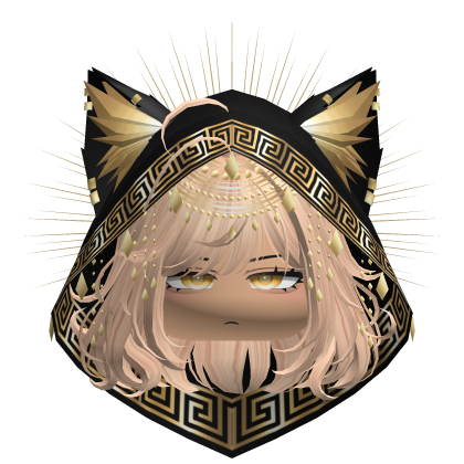 Egyptian Bob w/ Divine Gold Black Hood