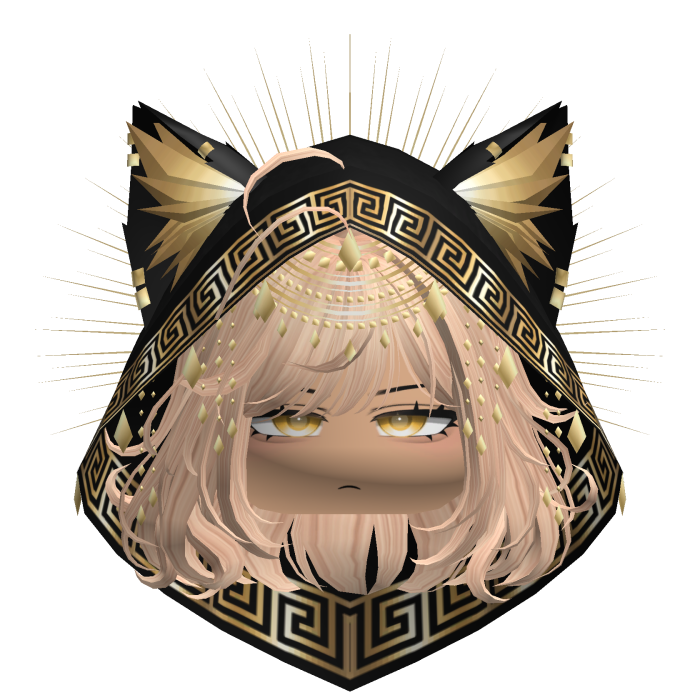 Egyptian Bob w/ Divine Gold Black Hood