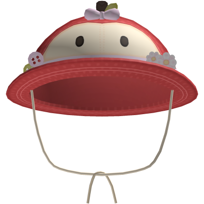 Cute Mori Kei Igari Apple Straw / Bucket Hat Roblox item
