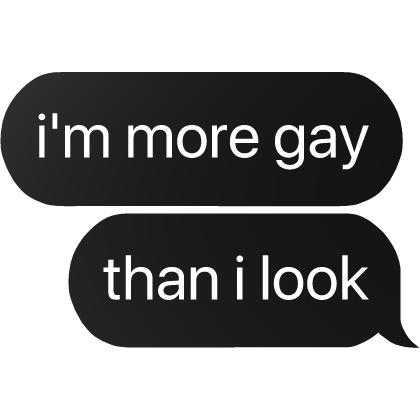 i'm gay text thumbnail