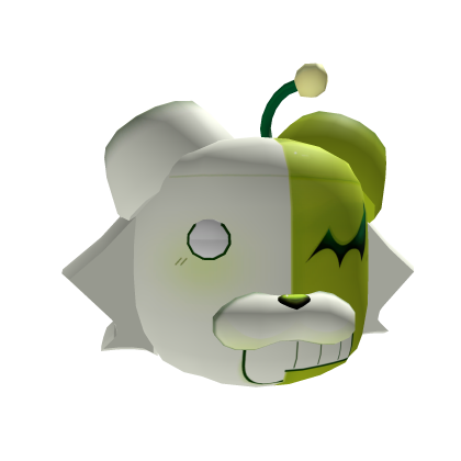 danganronpa stylized monodam monokub head