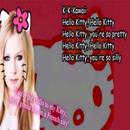 Hello Kitty Avril Lavigne Roblox decal