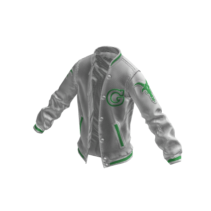 College Jacket | White Jade