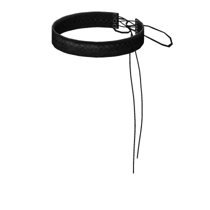 1.0 Black Grunge Snakeskin Laced Up Choker 