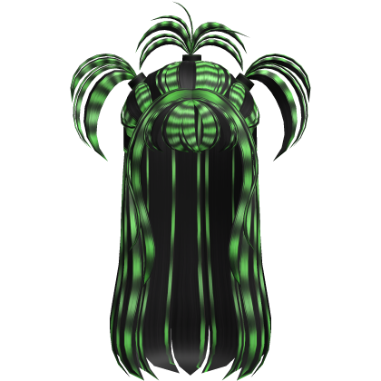 Y2K Spiky Playful Grunge Scene Hair In Green Black Roblox item