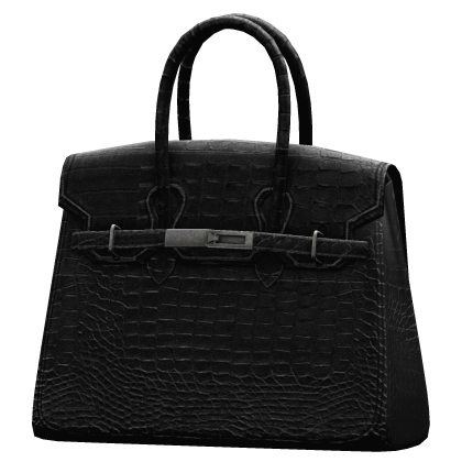 WANE CROCODILE SKIN BLACK BAG 