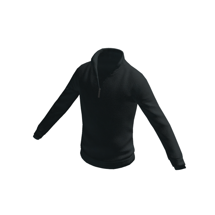 Charcoal Quarter-Zip Sweater
