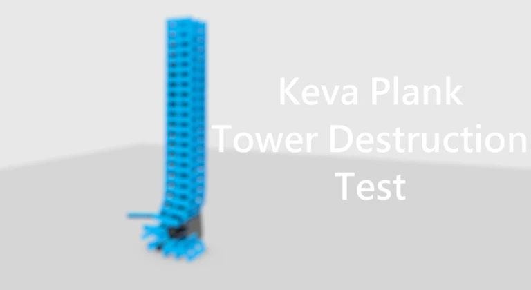 Keva Plank Tower Destruction - Roblox Physics Test thumbnail