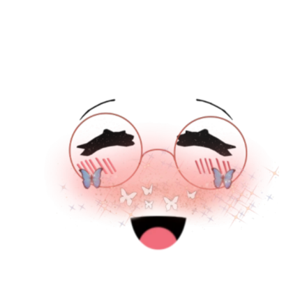 Cute preppy face Roblox decal