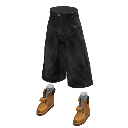 Distressed Shorts Black Denim Designer Baggy Jorts