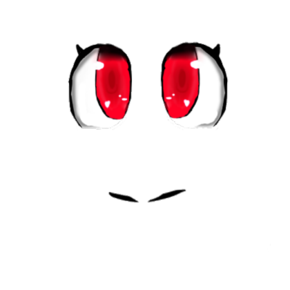 Girl anime face red eyes Roblox decal