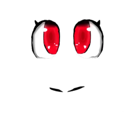 Girl anime face red eyes