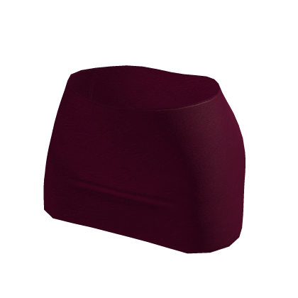Maroon Mini Skirt