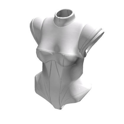 💛Y2K Light White Gothic Fitted Leather Top[SUSIE] thumbnail