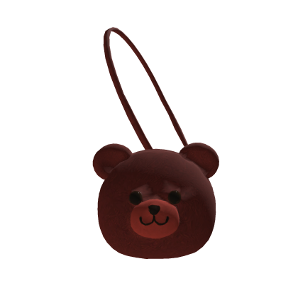 Human/Front ❤️ Kawaii Red Bear Bag Plush Acces