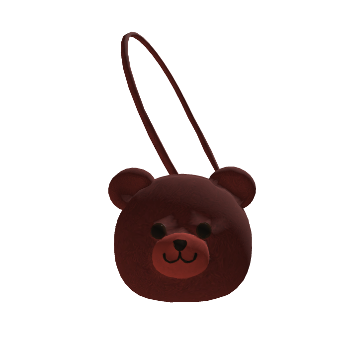 Human/Front ❤️ Kawaii Red Bear Bag Plush Acces