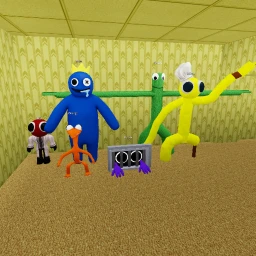 Survive the Rainbow Friends in the Backrooms icon