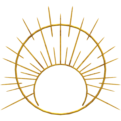 yellow angelic halo crown