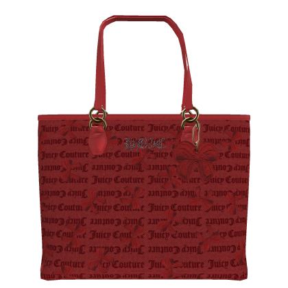 Juicy x HBIC Bow Tote in Double Red thumbnail