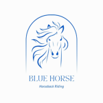 Blue Horse Riding Competitions