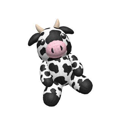 Adorable Knitted Cow Plushie On Waist thumbnail
