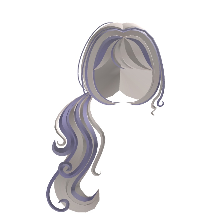 ♡ Free Limited Purple & White Ponytail