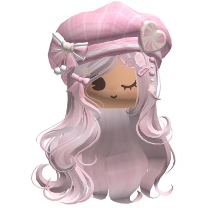 ♡ Christmas Swirls w/ Beret (Pink)