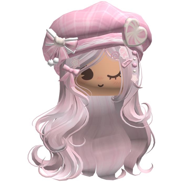 ♡ Christmas Swirls w/ Beret (Pink)