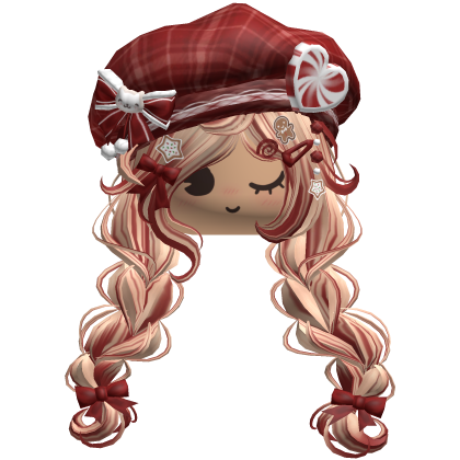 ♡ Christmas Preppy Holiday Braids (Blonde & Red)
