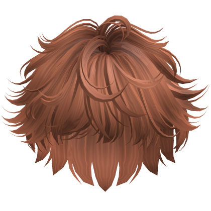 Messy Anime Spiky Boy Hair (Ginger) Roblox item