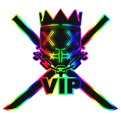 Cartoony Rainbow VIP Chain Crown Rave Mask Combo | Roblox Item - Rolimon's