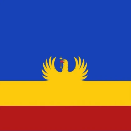 Cool Blue Yellow red flag