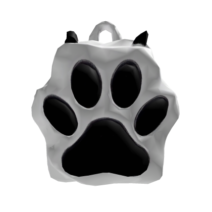 Cute paw cat backpack white kitten black white moe