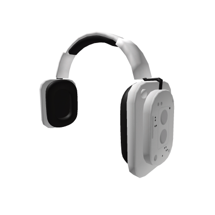 Futuristic White Gaming Headphones