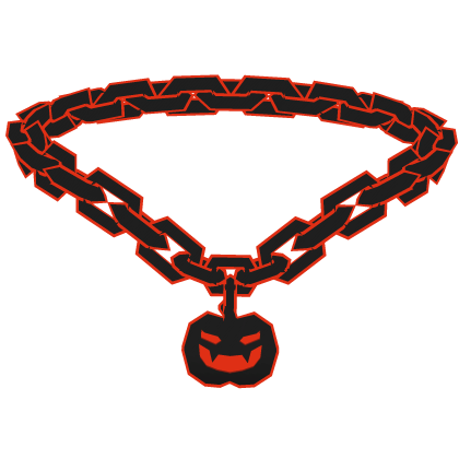 Dark Orange Pumpkin Halloween Chain Roblox item