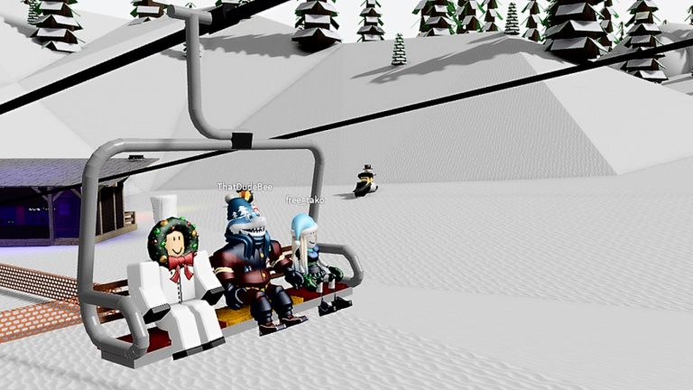 [NEW] 100 Player Sled Ride 🎿 screenshot 3