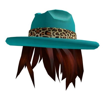 Sun Hat & Brown Hair Roblox item thumbnail