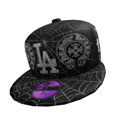 Halloween Spider Tilted Fitted Hat
