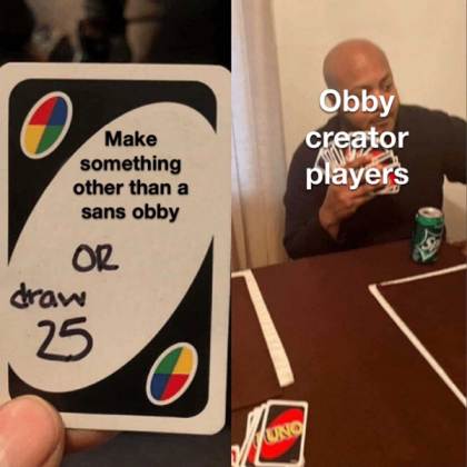 Obby Creator Meme Roblox decal