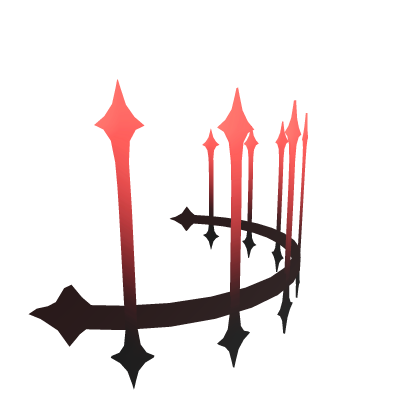 Yuno Black + Coral Half Crown Roblox item