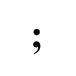 semicolons