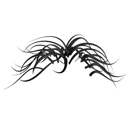 Messy Hair Strands (Black) Roblox item