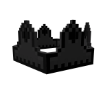 Black Chained 8-bit Crown